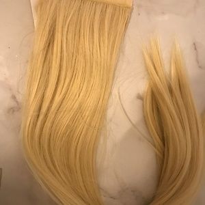 Light blonde long hair extension
